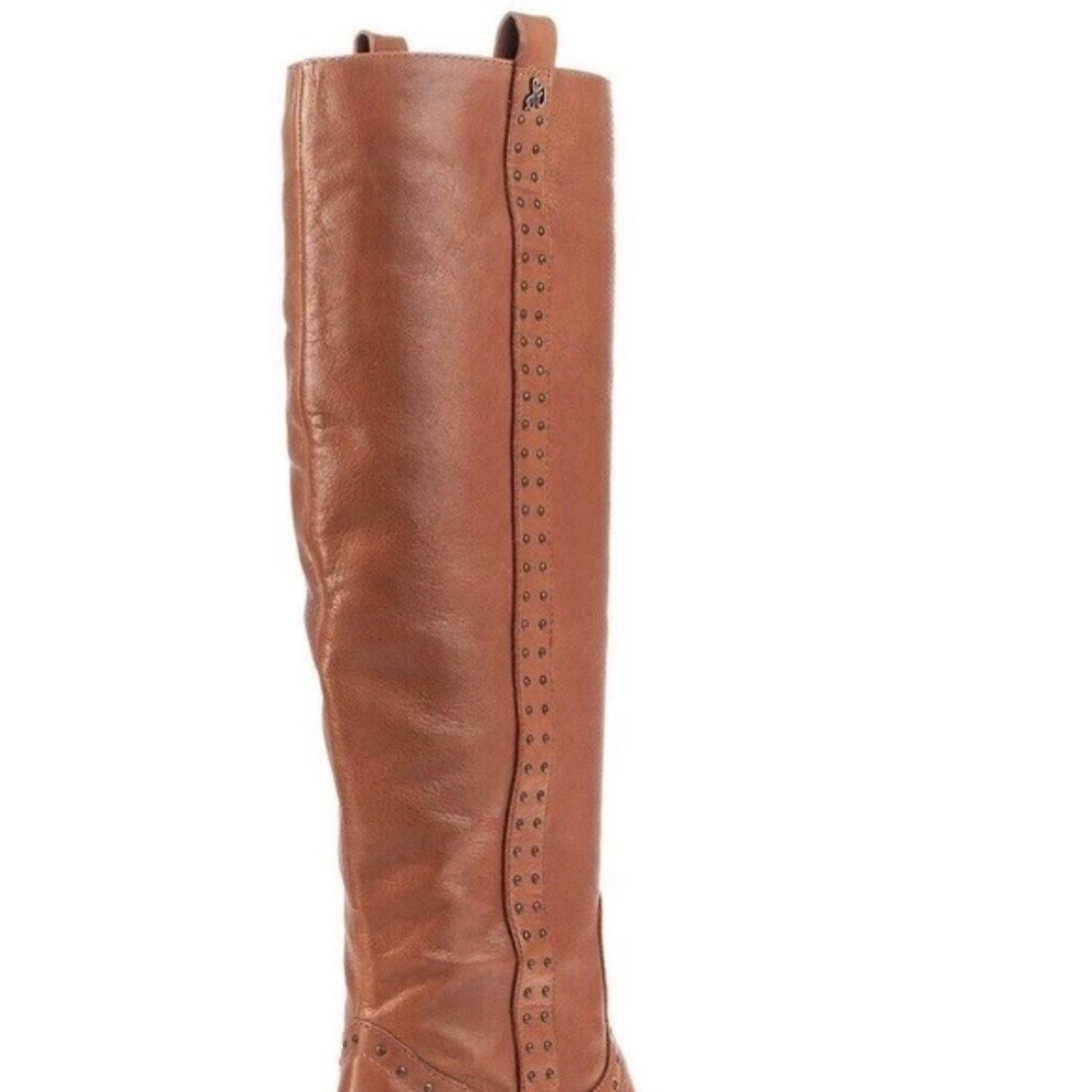 NEW Sam Edelman Prina BROWN STUDDED RIDING BOOTS - Picture 3 of 5
